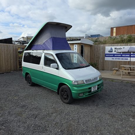 Mazda Bongo 2.5 TD Pop Top Campervan – Custom Green & White Conversion