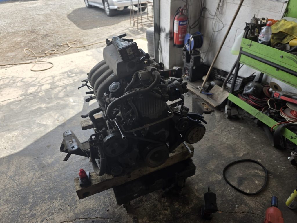 Engine removal and preparation for Bongo engine replacement
