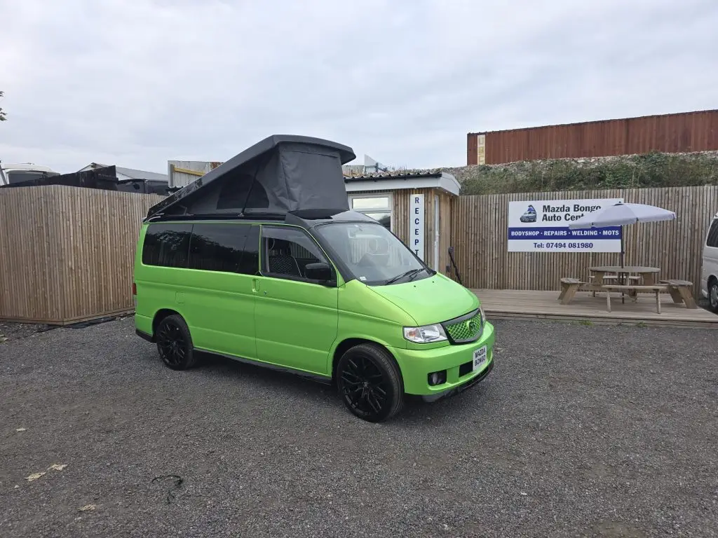 Custom Ford Ultima Green Mazda Bongo campervan