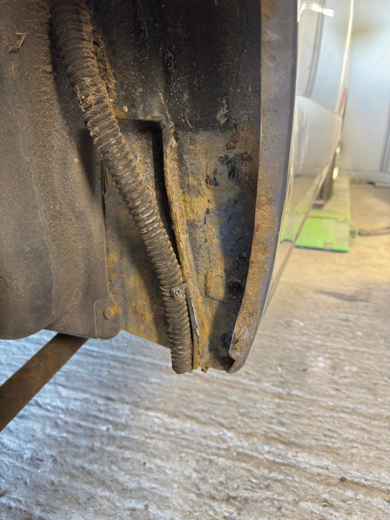 Mazda Bongo welding repairs during respray project
