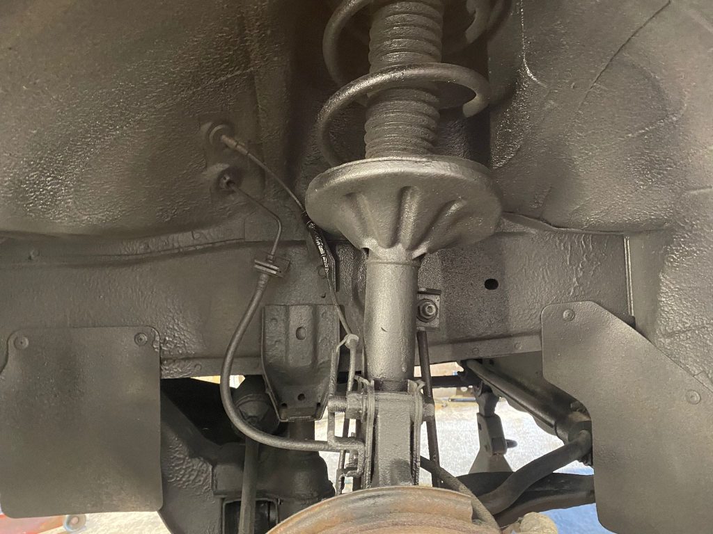 	Underseal protection on Mazda Bongo respray
