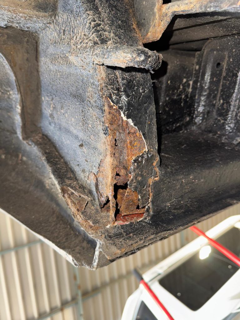 Severely corroded Mazda Bongo