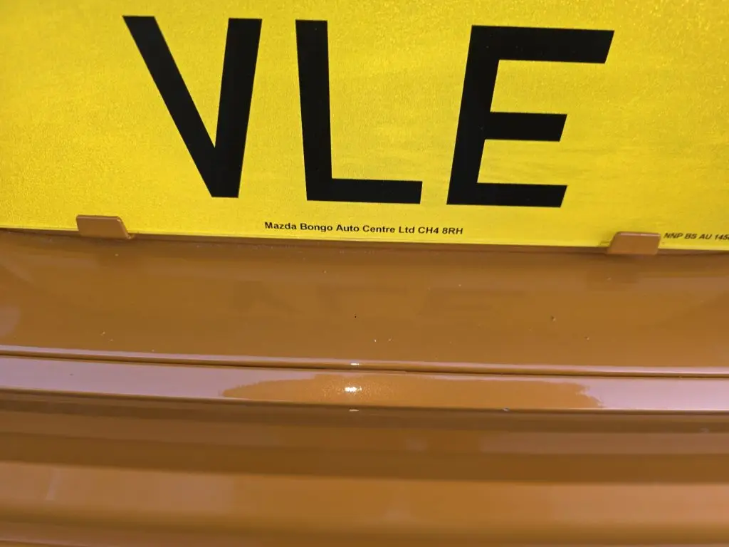 Mazda Bongo in white and orange with colour-coded trims and mirrors