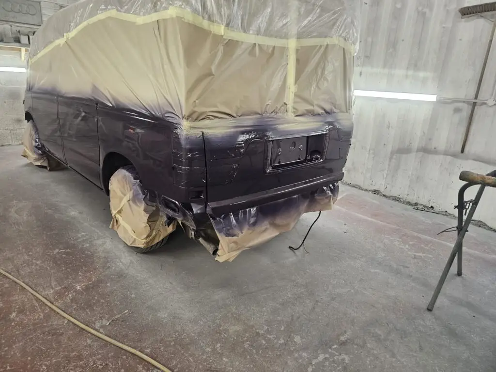 Mazda Bongo Bronze Restoration lower half respray