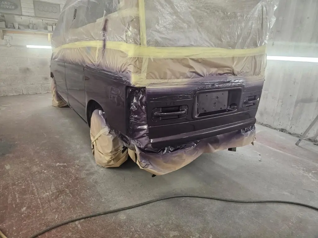 Mazda Bongo Bronze Restoration lower half respray