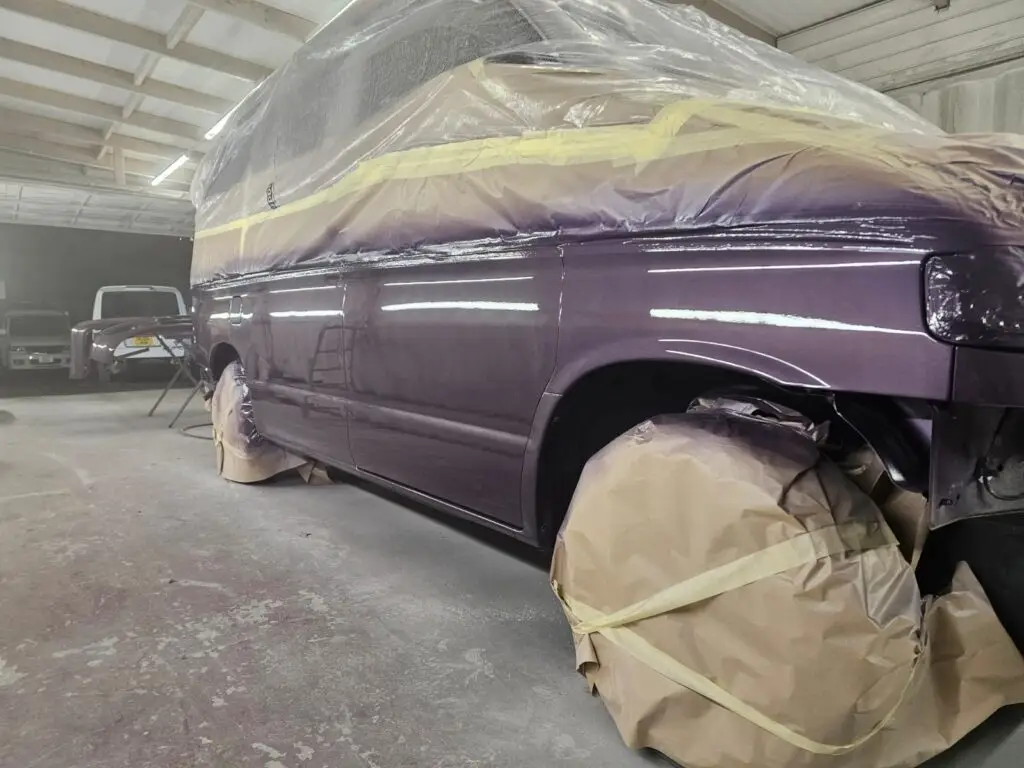 Mazda Bongo Bronze Restoration lower half respray