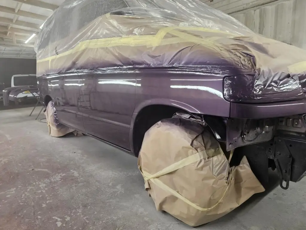 Mazda Bongo Bronze Restoration lower half respray