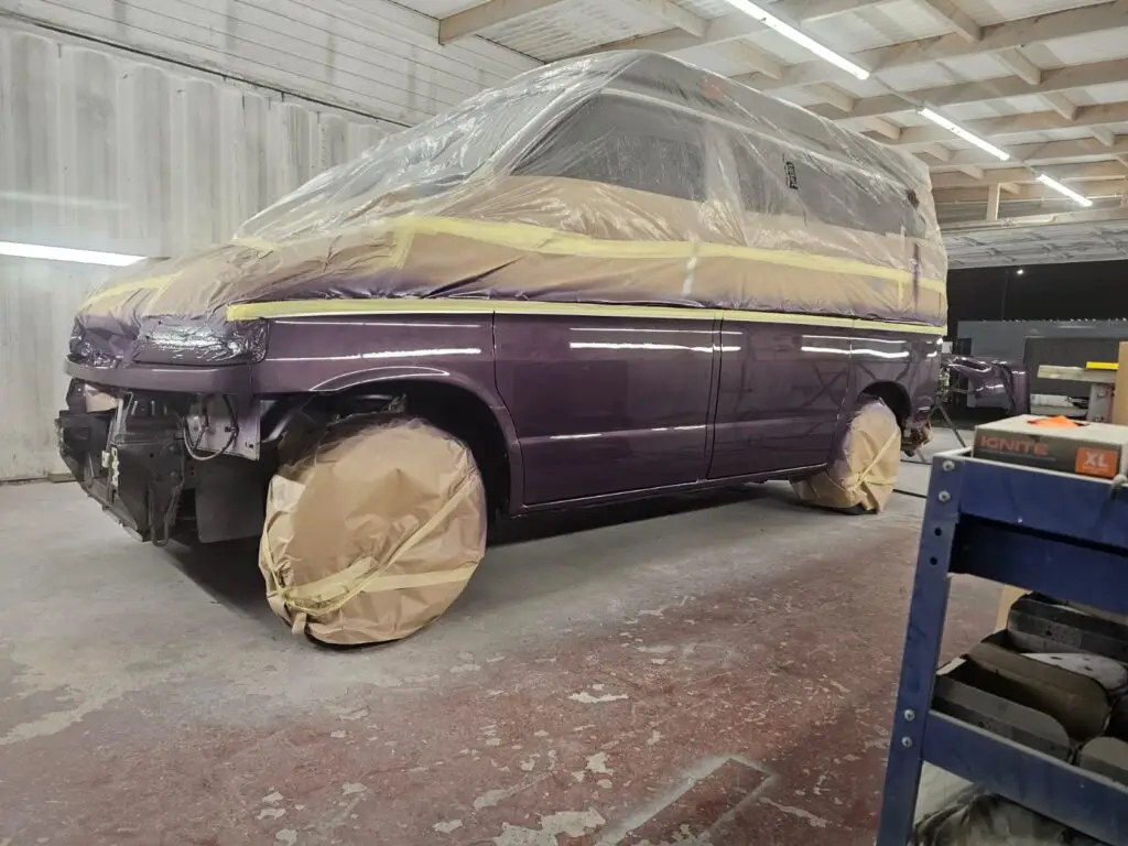 Mazda Bongo Bronze Restoration lower half respray