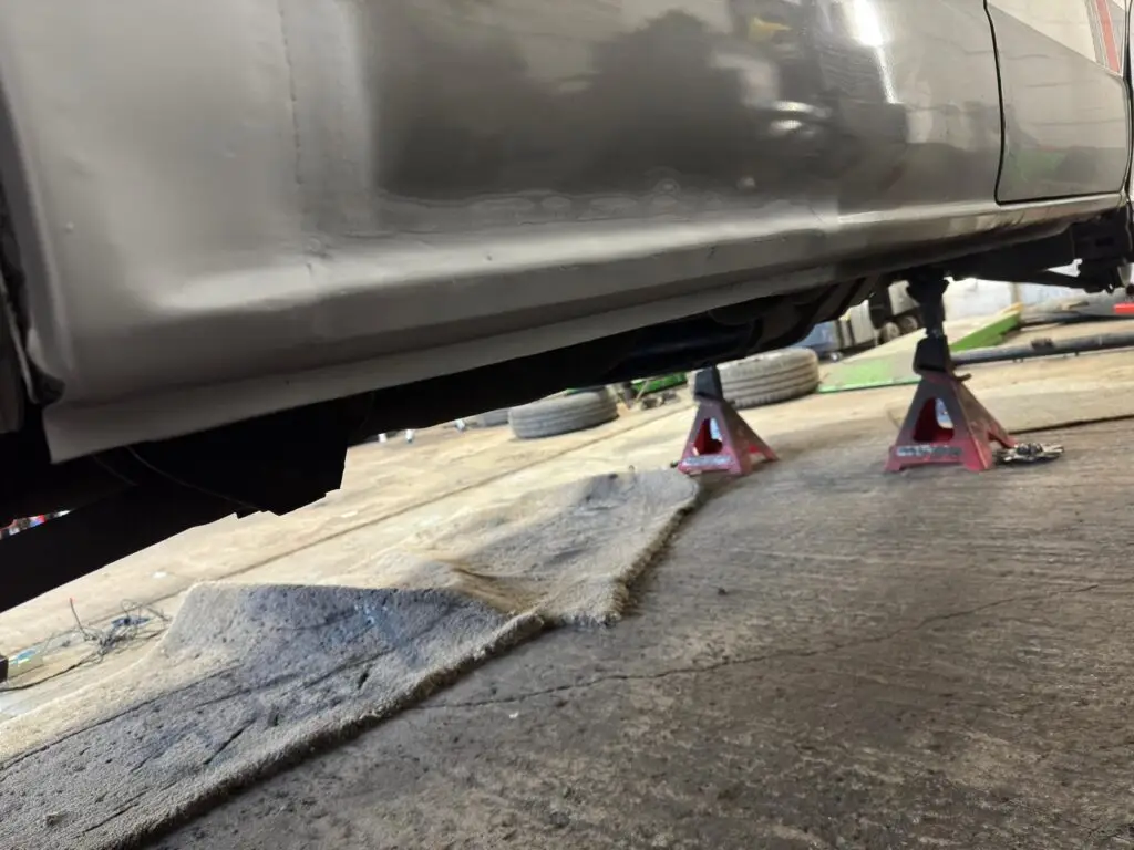 Mazda Bongo welding and sill repair during restoration