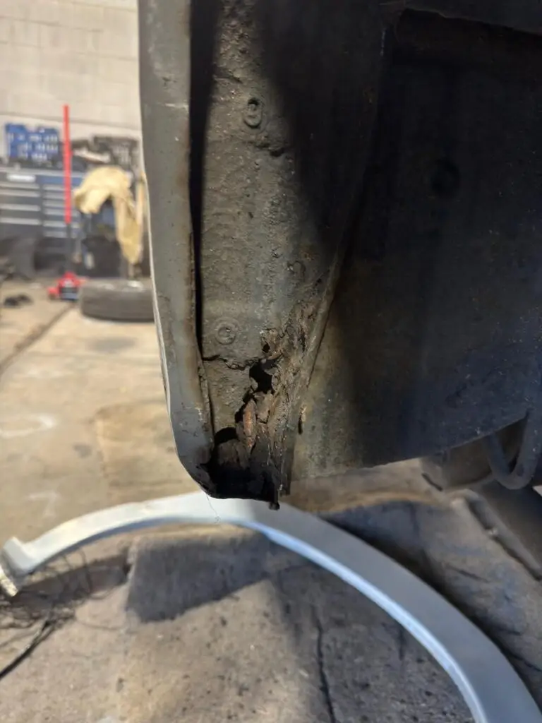 Mazda Bongo welding and sill repair during restoration
