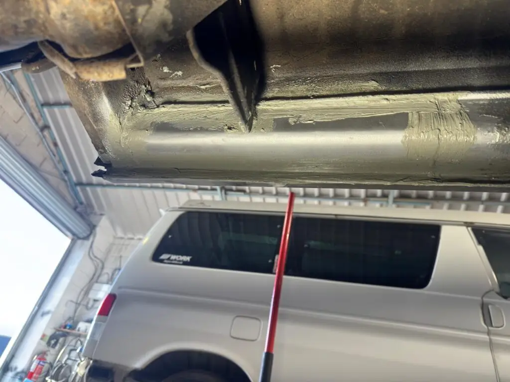 Mazda Bongo welding and sill repair during restoration