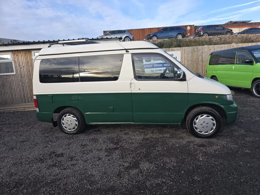 Restored Mazda Bongo after full structural rebuild