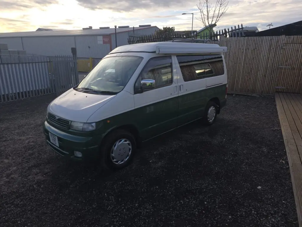 Restored Mazda Bongo after full structural rebuild