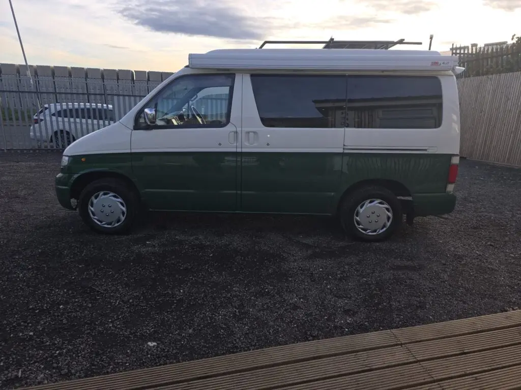Restored Mazda Bongo after full structural rebuild