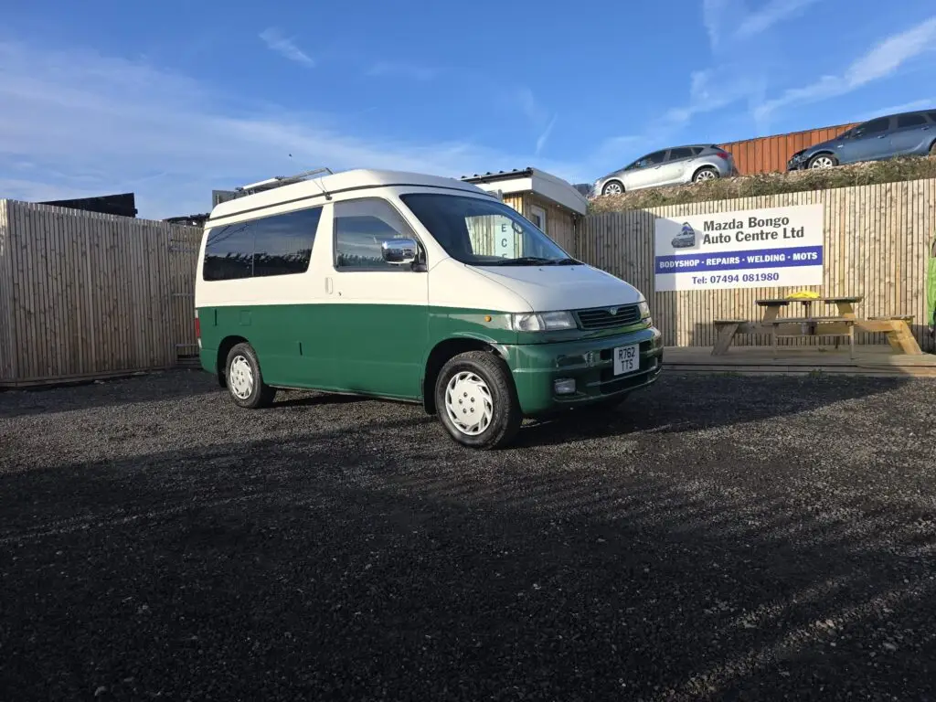 Restored Mazda Bongo after full structural rebuild