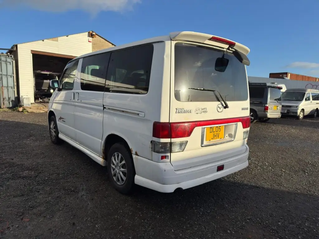 Mazda Bongo purple lower half restoration