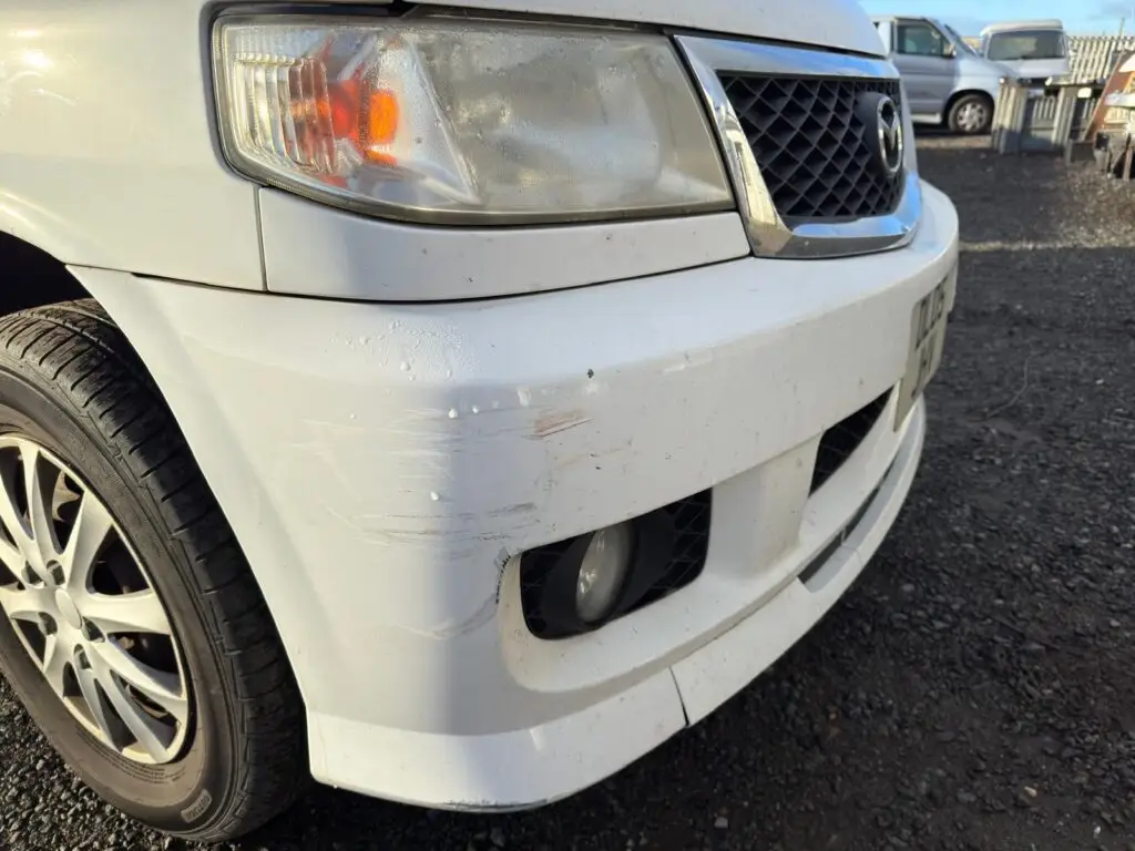Mazda Bongo purple lower half restoration