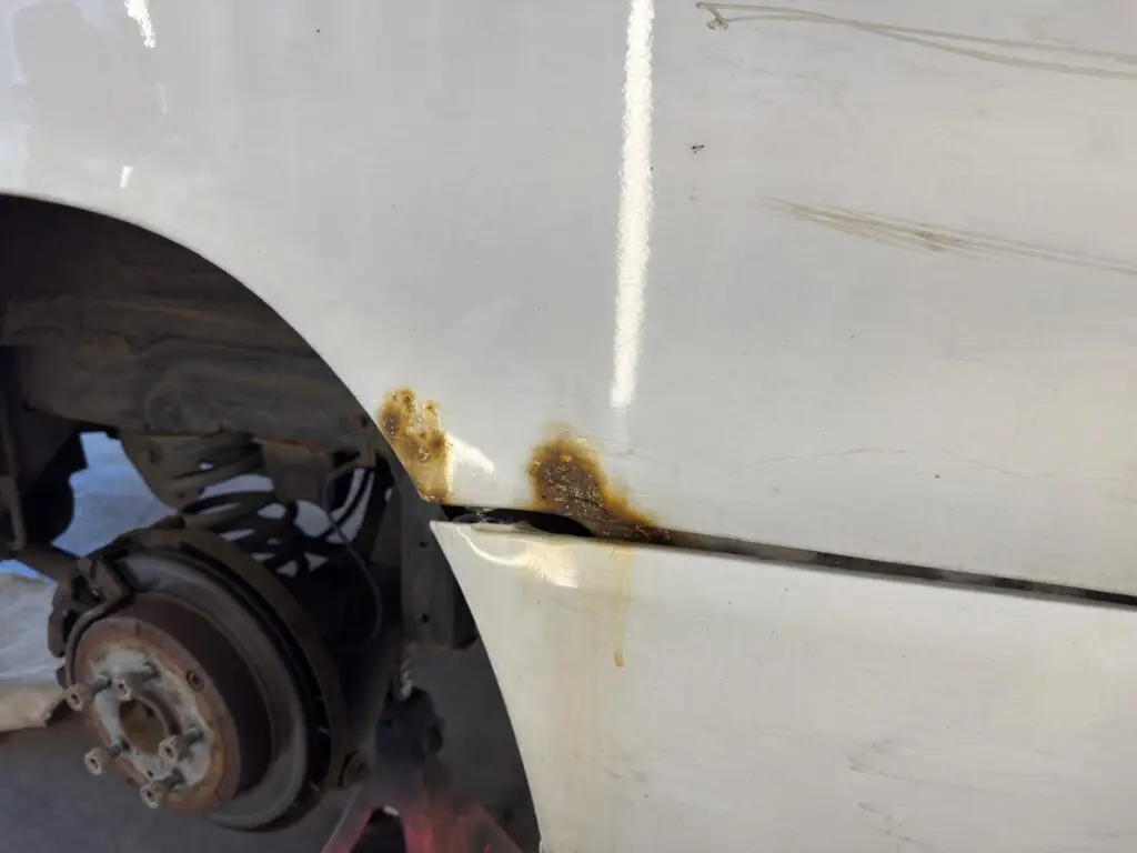 Mazda Bongo purple lower half restoration