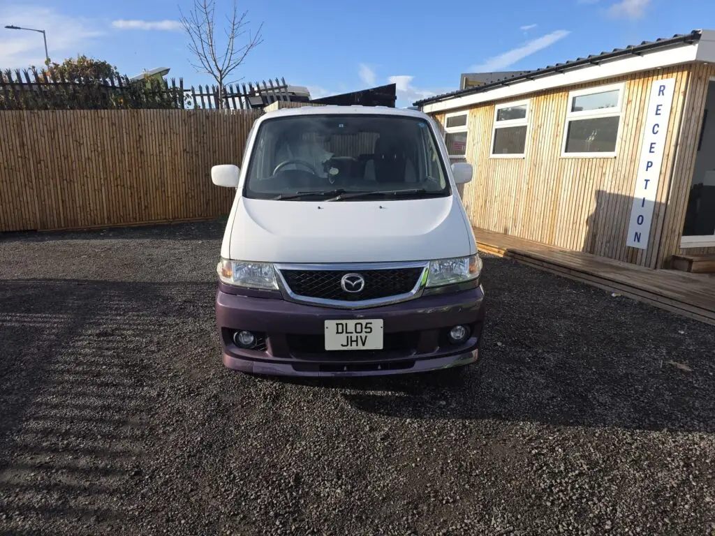 Mazda Bongo purple with orange pearl paint finish