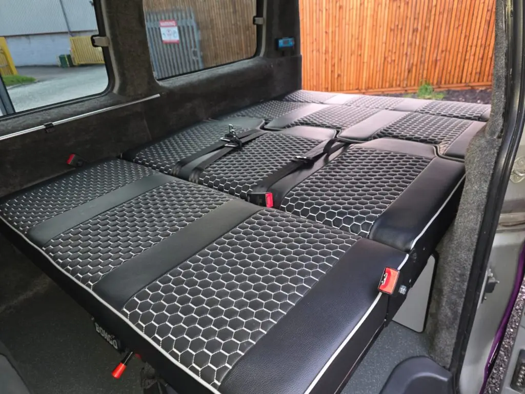 Ultra wide Mazda Bongo rock and roll bed in full width